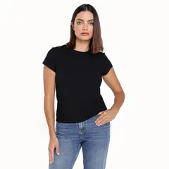 BASEMENT - Camiseta Mujer Manga corta de Algodón