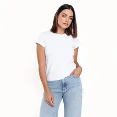 BASEMENT - Camiseta Mujer Manga corta de Algodón