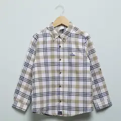 CONIGLIO - Camisa Niño de Cuadros Manga larga Algodón