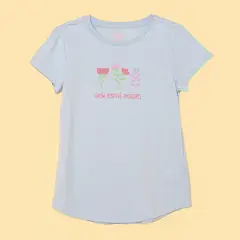 YAMP - Camiseta Niña con Estampado Manga corta Algodón