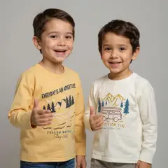 YAMP - Camiseta Niño Manga larga Algodón