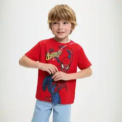 DISNEY - Camiseta Niño con Estampado Spiderman Manga corta Algodón Spider-man