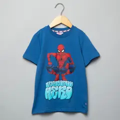 DISNEY - Camiseta Niño con Estampado Spiderman Manga corta Algodón Spider-man