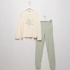 ELV - Pijama Cintura elásticada para Niña 2 piezas Manga larga de