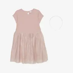 YAMP - Vestido Niña Con accesorio Manga corta