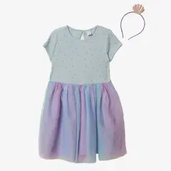 YAMP - Vestido Niña Con accesorio Manga corta