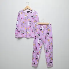 MINNIE - Pijama Cintura elásticada para Niña 2 piezas con Estampado Manga larga de Algodón