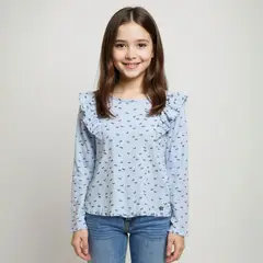 YAMP - Camiseta manga larga Niña Boleros Manga larga Algodón
