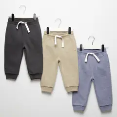 YAMP - Pantalones Bebé niño Pack de 3 unidades Cintura elásticada  Algodón