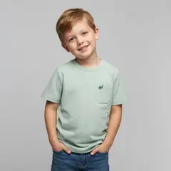 YAMP - Camiseta para Niño Manga corta de Algodón