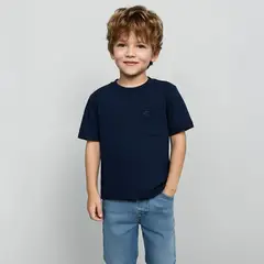 YAMP - Camiseta para Niño Manga corta de Algodón