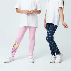 PRINCESS - Legging Niña Cintura elásticada Princesas Algodón