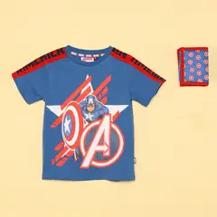 DISNEY - Camiseta Niño con Estampado Avengers Manga corta Algodón Avengers