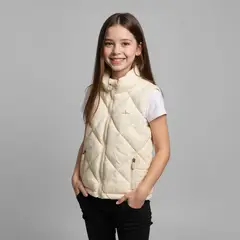CONIGLIO - Chaleco Con cuello para Niña Acolchado