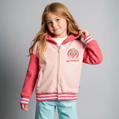 BARBIE - Saco Niña con Estampado Con capucha Algodón
