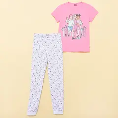 BARBIE - Pijama Cintura elásticada para Niña 2 piezas de Algodón