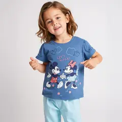 MINNIE - Camiseta Niña con Estampado Manga corta Algodón
