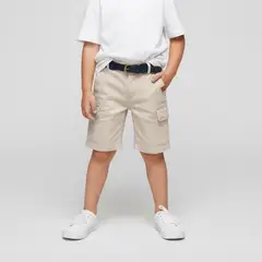 CONIGLIO - Bermuda Niño Con cinturón Algodón