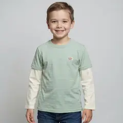YAMP - Camiseta manga larga Niño Manga larga Algodón