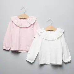 YAMP - Camiseta manga larga para Bebé niña Pack de 2 unidades Manga larga de Algodón