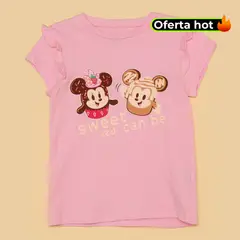 MINNIE - Camiseta Niña Manga corta Algodón