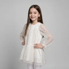 CONIGLIO - Vestido Niña Con aplique Manga larga
