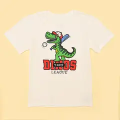 YAMP - Camiseta Niño con Estampado Manga corta Algodón