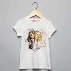 PANDORA - Camiseta para Niña Manga corta de Algodón Barbie