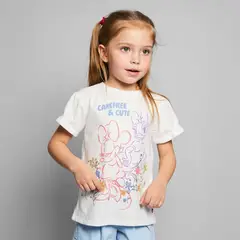 MINNIE - Camiseta Niña con Estampado Algodón