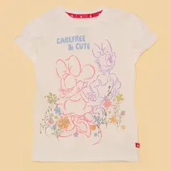 MINNIE - Camiseta Niña con Estampado Algodón