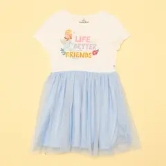 PRINCESS - Vestido Niña Princesas Manga corta