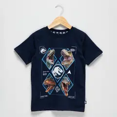 JURASSIC WORLD - Camiseta Niño con Estampado Manga corta Algodón
