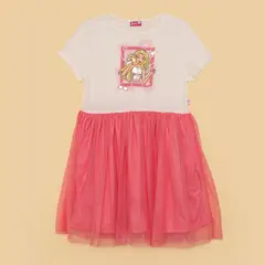 BARBIE - Vestido Niña Manga corta