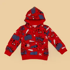 DISNEY - Saco Niño con Estampado Con capucha Spiderman Algodón Spider-man