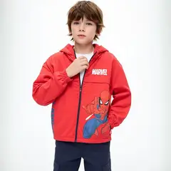 SPIDERMAN - Chaqueta Niño con Estampado Con capucha Spider-man