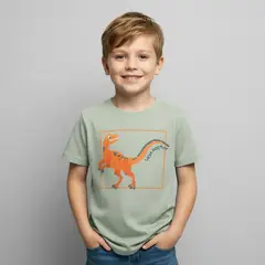 YAMP - Camiseta para Niño con Estampado Manga corta de Algodón
