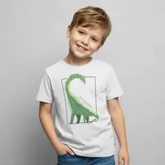 YAMP - Camiseta para Niño con Estampado Manga corta de Algodón