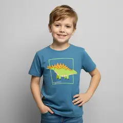 YAMP - Camiseta para Niño con Estampado Manga corta de Algodón