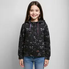 YAMP - Saco Niña con Estampado Con capucha