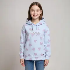 YAMP - Saco Niña con Estampado Con capucha