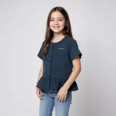 CONIGLIO - Blusa Niña Manga corta Algodón