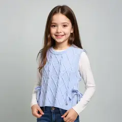 YAMP - Chaleco Niña Trenzado