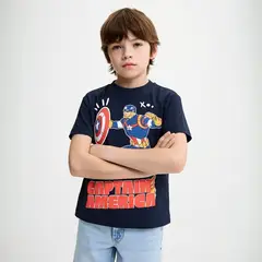 DISNEY - Camiseta Niño con Estampado Avengers Manga corta Algodón Avengers