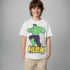 DISNEY - Camiseta Niño con Estampado Avengers Manga corta Algodón Avengers