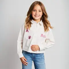 BARBIE - Blusa Niña Manga larga Algodón