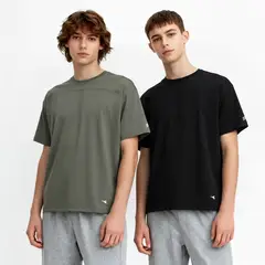 DIADORA - Camiseta Deportivas Niño Pack de 2 unidades Manga corta Training