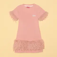BARBIE - Vestido Niña Manga corta