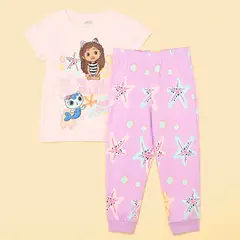 GABBYS DOLLHOUSE - Pijama Cintura elásticada para Niña 2 piezas de Algodón Gabby'S Doll House