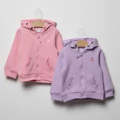 YAMP - Sacos Bebé niña Pack de 2 unidades Con capucha Algodón
