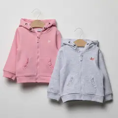 YAMP - Sacos Bebé niña Pack de 2 unidades Con capucha Algodón